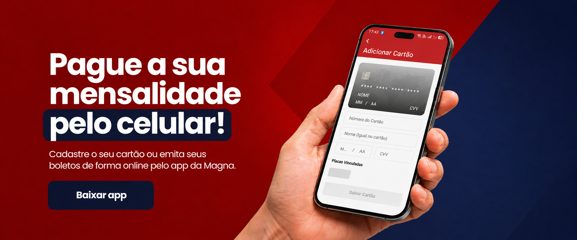 Pague a sua mensalidade pelo celular - baixe o app da Magna